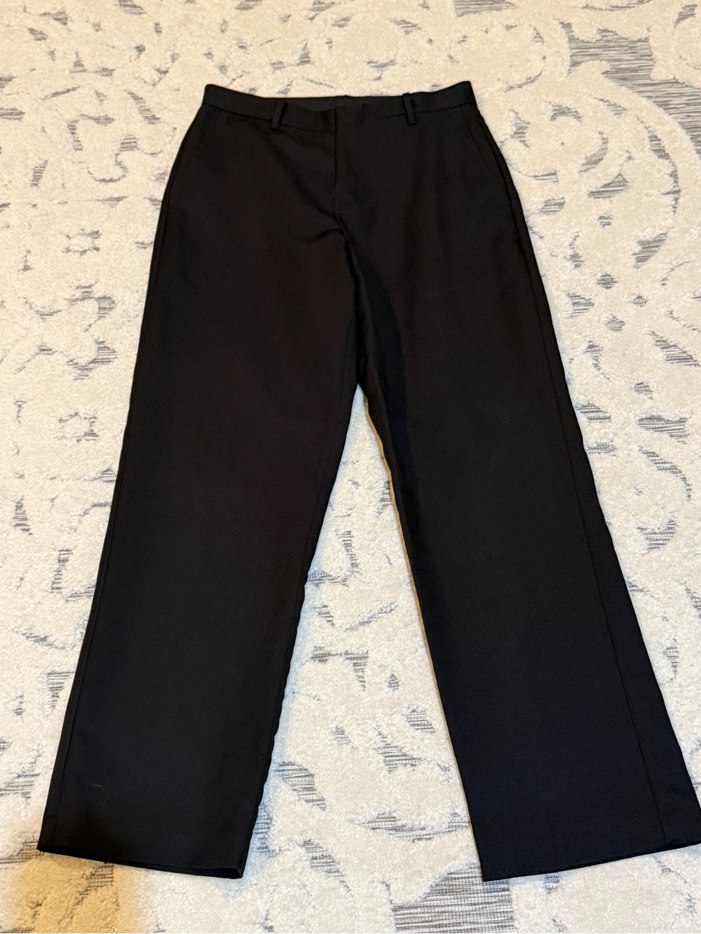 Boys size 14 IZOD Classic Black Wide-Leg Dress Pants Suit Tuxedo EUC